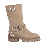 Half laars met studs track Alma EN Pena , Beige , Dames