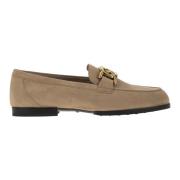 Mocassin in nubuck met metalen ketting Tod's , Beige , Dames