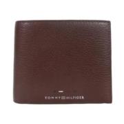 Heren Premium Portemonnee met Muntvak Tommy Hilfiger , Brown , Heren