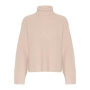 Gezellige Rollneck Sweater Haze InWear , Beige , Dames