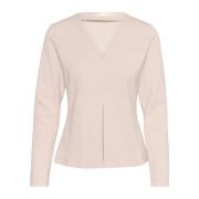 Lange Mouw Top & T-Shirt Haze InWear , Beige , Dames