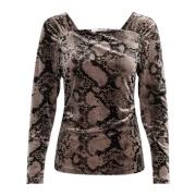 Sandy Snake Blouse met Lange Mouwen InWear , Multicolor , Dames