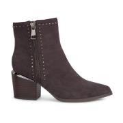 Ankle Boots met Rits op de Hak Alma EN Pena , Brown , Dames