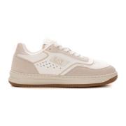 Sneakers met veters en contrastdetails Emporio Armani EA7 , Beige , Da...