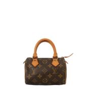 Pre-owned Canvas handbags Louis Vuitton Vintage , Brown , Dames