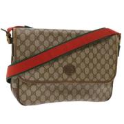 Pre-owned Canvas shoulder-bags Gucci Vintage , Beige , Dames