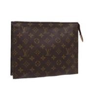 Pre-owned Canvas pouches Louis Vuitton Vintage , Brown , Dames