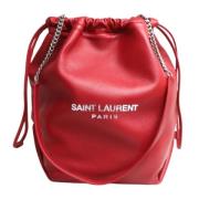 Pre-owned Leather shoulder-bags Yves Saint Laurent Vintage , Red , Dam...