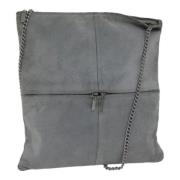 Pre-owned Suede chanel-bags Chanel Vintage , Gray , Dames