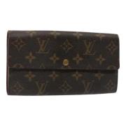 Pre-owned Canvas wallets Louis Vuitton Vintage , Brown , Dames