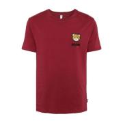 Bordeaux Teddy Bear T-shirt Moschino , Red , Heren