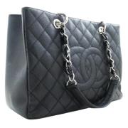 Pre-owned Leather chanel-bags Chanel Vintage , Black , Dames