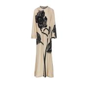 Klaproos Bloemen Tuniek Jurk Johanna Ortiz , Beige , Dames