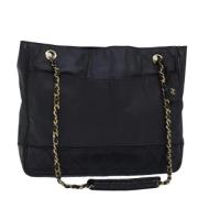 Pre-owned Canvas chanel-bags Chanel Vintage , Black , Dames