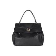 Pre-owned Leather handbags Yves Saint Laurent Vintage , Black , Dames