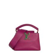 Pre-owned Leather louis-vuitton-bags Louis Vuitton Vintage , Purple , ...