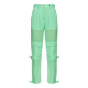 Groene broek met verstelbare zoom Pinko , Green , Dames