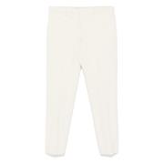 Slim Fit Corduroy Broek met Zakken Hugo Boss , White , Heren