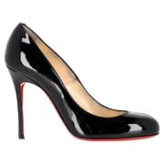 Pre-owned Leather heels Christian Louboutin Pre-owned , Black , Dames