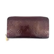 Pre-owned Vinyl wallets Louis Vuitton Vintage , Red , Dames