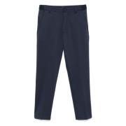 Gemengde wollen broek met zijzakken Hugo Boss , Blue , Heren