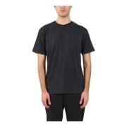 Katoenen T-shirt met used-effect Mauro Grifoni , Black , Heren