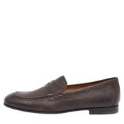 Pre-owned Leather flats Armani Pre-owned , Brown , Heren