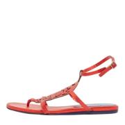 Pre-owned Leather sandals Alexander McQueen Pre-owned , Red , Dames