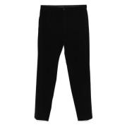 Slim Fit Corduroy Broek met Zakken Hugo Boss , Black , Heren