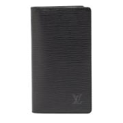 Pre-owned Leather wallets Louis Vuitton Vintage , Black , Dames