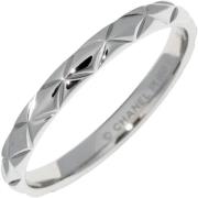 Pre-owned Metal rings Chanel Vintage , Gray , Dames