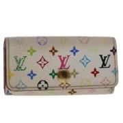 Pre-owned Canvas key-holders Louis Vuitton Vintage , White , Dames