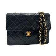 Pre-owned Leather chanel-bags Chanel Vintage , Black , Dames