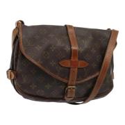 Pre-owned Canvas shoulder-bags Louis Vuitton Vintage , Brown , Dames