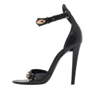 Pre-owned Leather sandals Balenciaga Vintage , Black , Dames