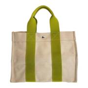 Pre-owned Canvas totes Hermès Vintage , Green , Dames