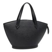 Pre-owned Leather handbags Louis Vuitton Vintage , Black , Dames