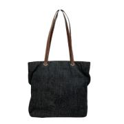 Pre-owned Denim chanel-bags Chanel Vintage , Black , Dames