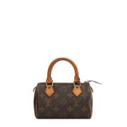 Pre-owned Canvas handbags Louis Vuitton Vintage , Brown , Dames