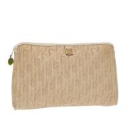 Pre-owned Canvas clutches Dior Vintage , Beige , Dames