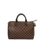 Pre-owned Canvas handbags Louis Vuitton Vintage , Brown , Dames