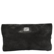 Pre-owned Suede clutches Giuseppe Zanotti Pre-owned , Black , Dames