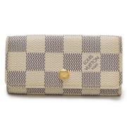 Pre-owned Fabric key-holders Louis Vuitton Vintage , Beige , Dames