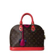 Pre-owned Canvas handbags Louis Vuitton Vintage , Brown , Dames