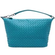 Pre-owned Leather handbags Bottega Veneta Vintage , Blue , Dames