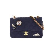 Pre-owned Wool chanel-bags Chanel Vintage , Blue , Dames