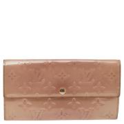 Pre-owned Leather wallets Louis Vuitton Vintage , Beige , Dames