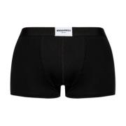 Katoenen boxershorts met logo Dsquared2 , Black , Heren