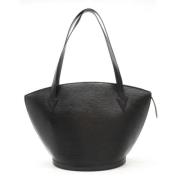 Pre-owned Leather totes Louis Vuitton Vintage , Black , Dames