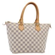 Pre-owned Canvas totes Louis Vuitton Vintage , White , Dames